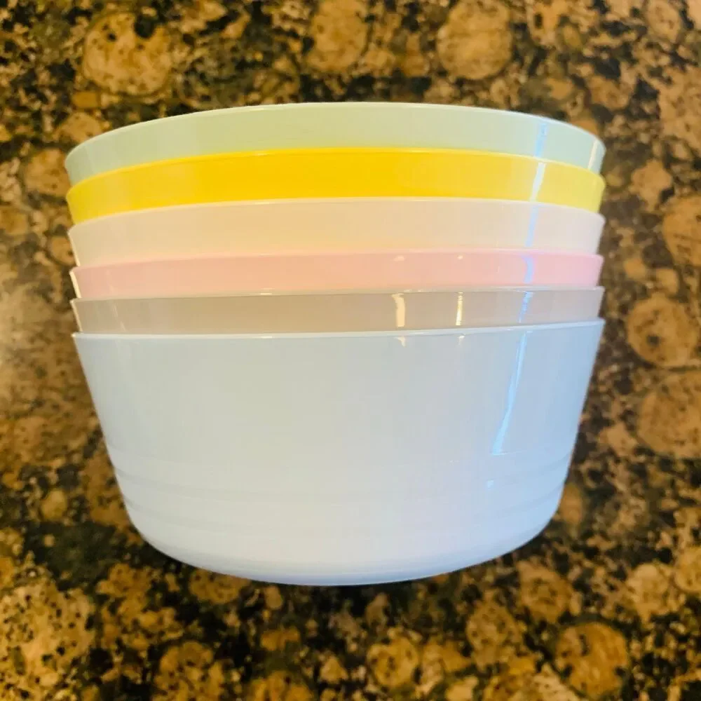 NWT IKEA KALAS Toddler/Little Kids & Kids Bowls 6-Pack Set, mixed pastel colors